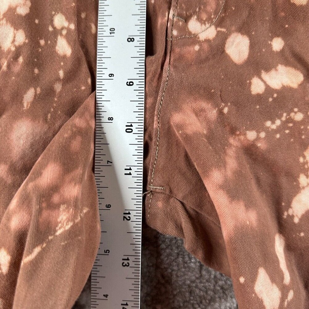 Levi's Pants Medium Womens Chino XX Brown Acid Tie Dye Pull On Canvas Stretch - Picture 4 of 10